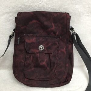 Columbia Sports Wear Messenger Side Crossbody Bag Burgundy purple